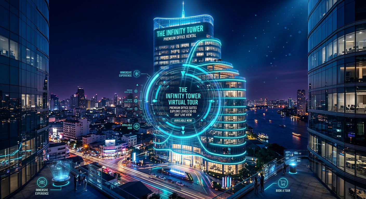 Virtual Tour 360 องศา สำหรับสำนักงานให้เช่าในประเทศไทย
