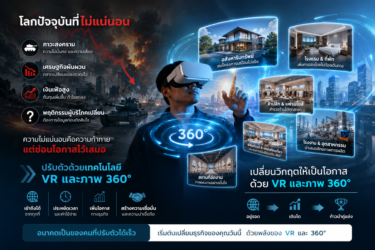 ใช้ VR และภาพ 360 องศา เป็นเครื่องมือการตลาดในยุคเศรษฐกิจผันผวน โดย TEEDD360